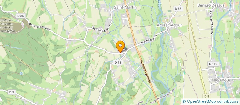 localisation de l'entreprise SCI DU BUALA  ARCIZAC-ADOUR