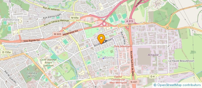 localisation de l'entreprise SCI DU BUGEY  METZ