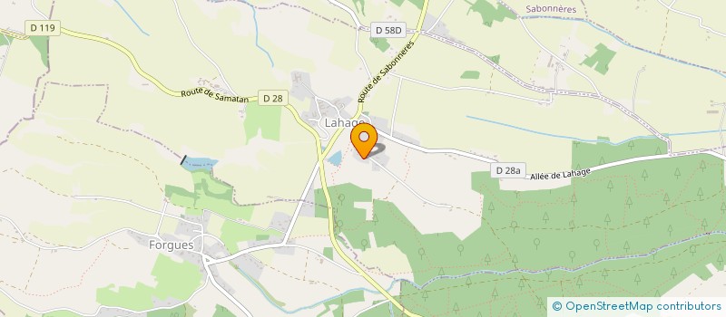 localisation de l'entreprise SCI DU BUHO  LAHAGE