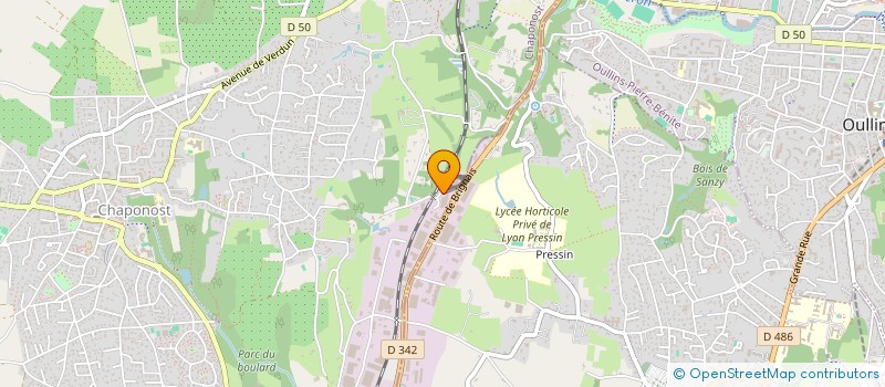 localisation de l'entreprise SCI DU BUISSET  CHAPONOST