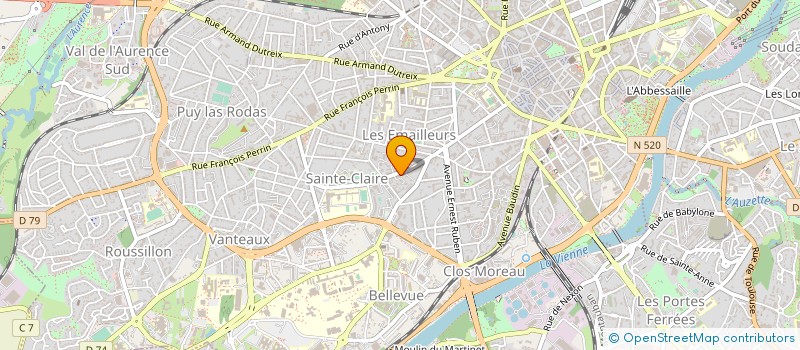 localisation de l'entreprise SCI DU BUISSON à LIMOGES