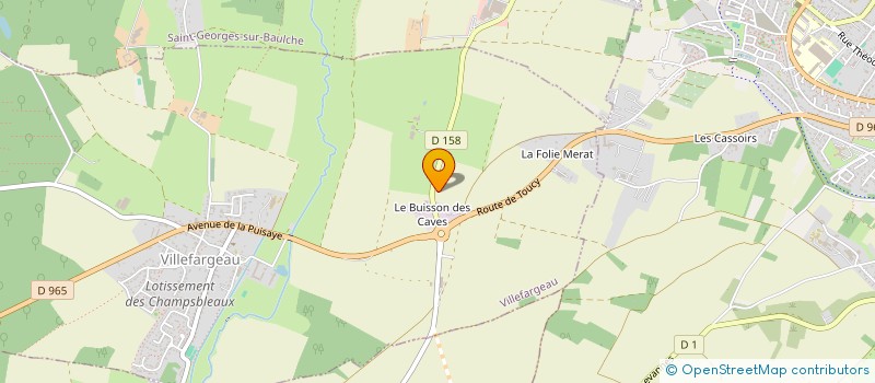 localisation de l'entreprise SCI DU BUISSON  VILLEFARGEAU