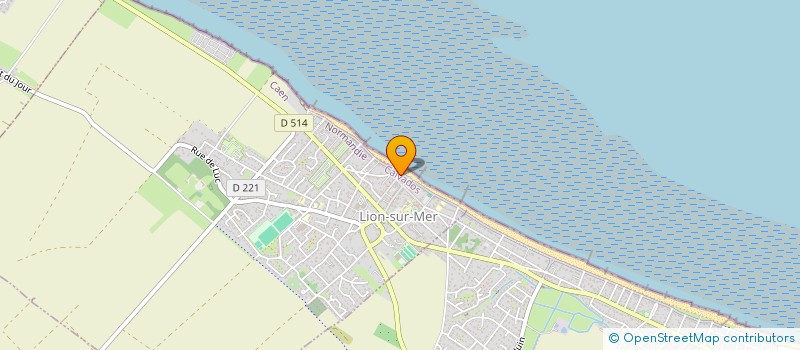 localisation de l'entreprise SCI DU BUISSON  LION-SUR-MER