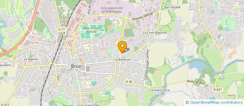 localisation de l'entreprise SCI DU BUISSON  BRUZ