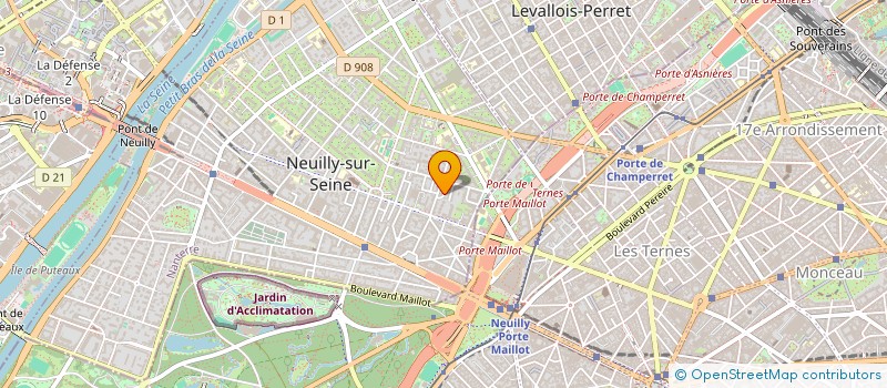 localisation de l'entreprise SCI DU BUISSON  NEUILLY-SUR-SEINE