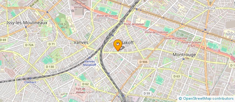 localisation de l'entreprise SCI DU BUISSON  MALAKOFF