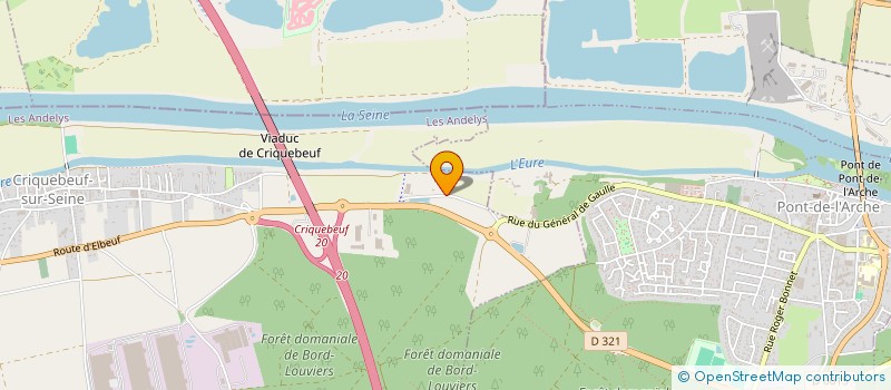 localisation de l'entreprise SCI DU BUISSON COLLOQUIN  CRIQUEBEUF-SUR-SEINE