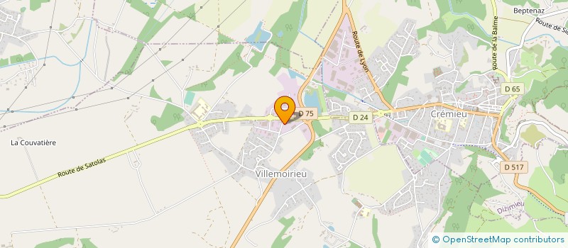 localisation de l'entreprise SCI DU BUISSON ROND  VILLEMOIRIEU