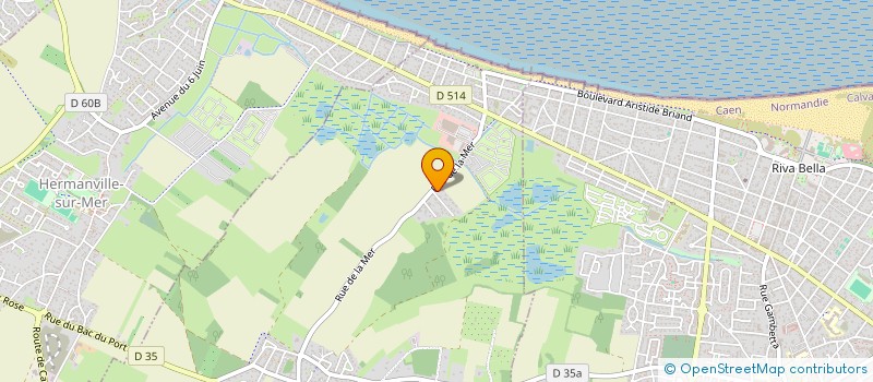 localisation de l'entreprise SCI DU BUISSONNET  COLLEVILLE-MONTGOMERY