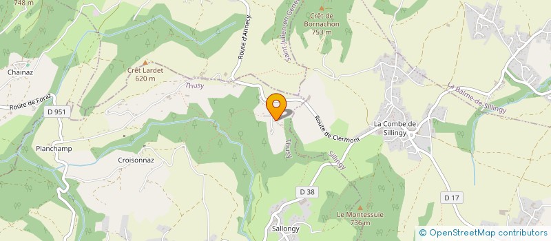 localisation de l'entreprise SCI DU BULE  THUSY