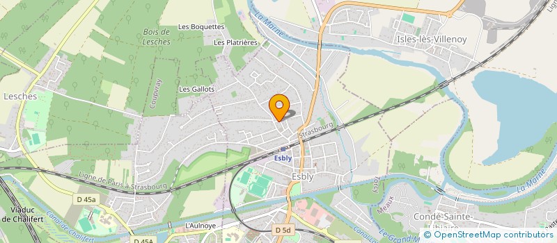 localisation de l'entreprise SCI DU BUREAU à ESBLY
