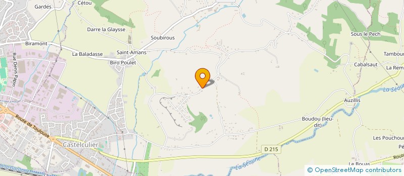 localisation de l'entreprise SCI DU BURGA  CASTELCULIER