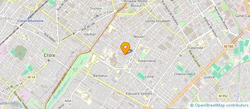 localisation de l'entreprise SCI DU BURO  ROUBAIX