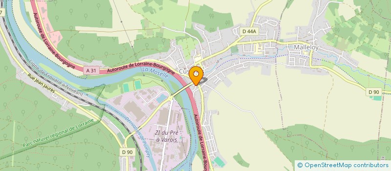 localisation de l'entreprise SCI DU BUZION  CUSTINES