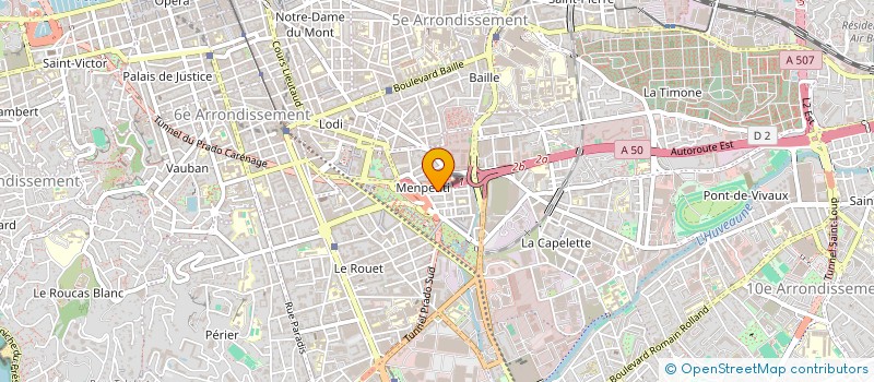 localisation de l'entreprise SCI DU C. PELLETAN 122 à MARSEILLE