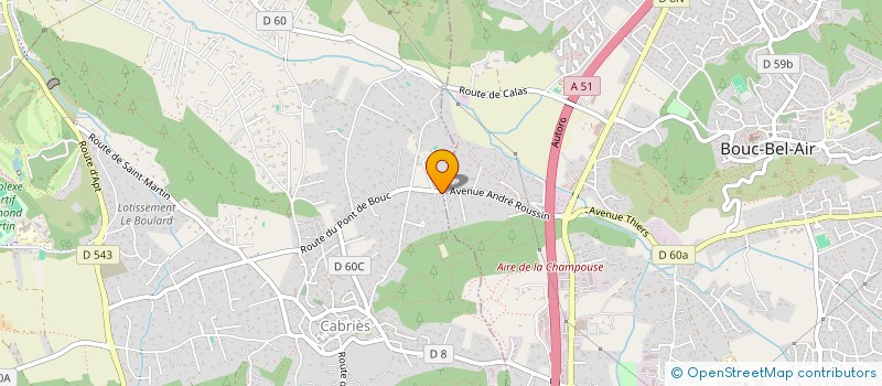 localisation de l'entreprise SCI DU C.R. DE NIMES  CABRIES