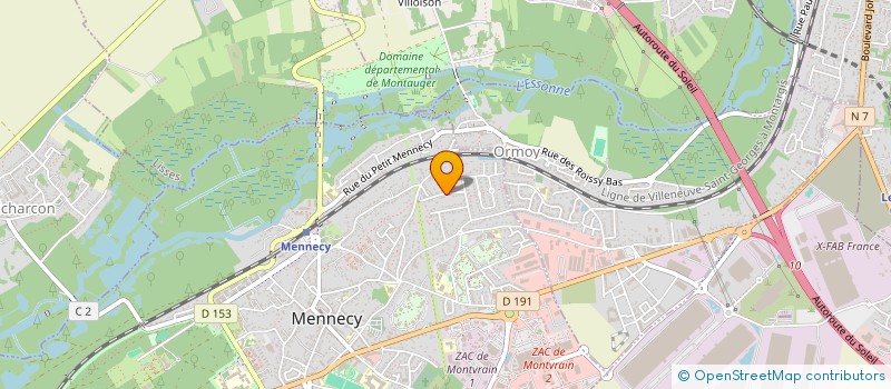 localisation de l'entreprise SCI DU CAB à MENNECY
