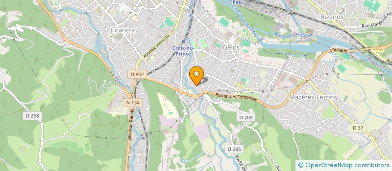 localisation de l'entreprise SCI DU CABA  GELOS