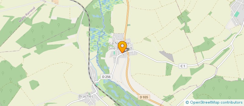 localisation de l'entreprise SCI DU CABANON BLEU  LA NEUVILLE-SIRE-BERNARD