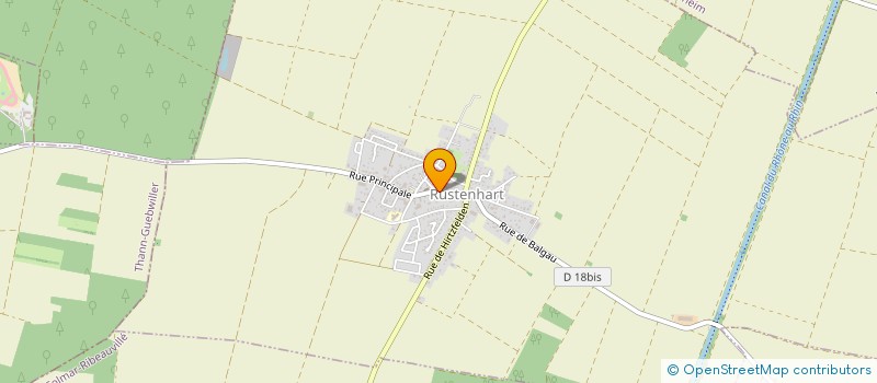 localisation de l'entreprise SCI DU CABINET D'OSTEOPATHIE DESLOGES  OBERHERGHEIM