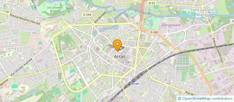 localisation de l'entreprise SCI DU CABINET DENTAIRE DU BEFFROI à ARRAS