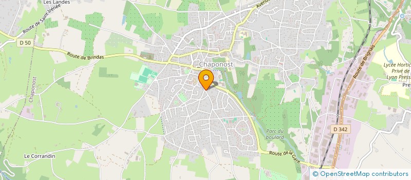 localisation de l'entreprise SCI DU CABINET DU CLOS DE L'EGLISE  CHAPONOST