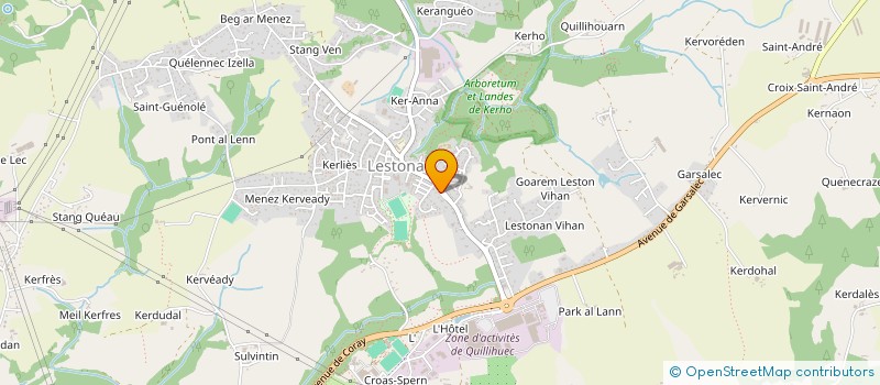 localisation de l'entreprise SCI DU CABINET GUEGUEN LE FOLL-MALEGOL  ERGUE GABERIC