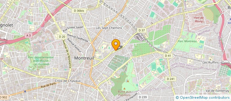localisation de l'entreprise SCI DU CABINET MEDICAL à MONTREUIL