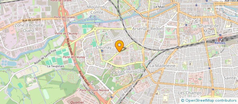 localisation de l'entreprise SCI DU CABINET MEDICAL CLEUNAY - LA COURROUZE  RENNES