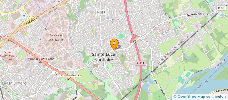 localisation de l'entreprise SCI DU CABINET MEDICAL PAPIN VIDAL  SAINTE-LUCE-SUR-LOIRE