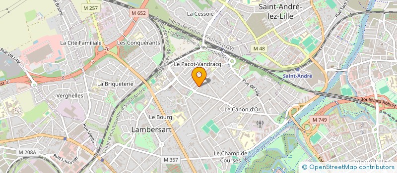 localisation de l'entreprise SCI DU CABINET PARAMED VERHAEGHE à LAMBERSART