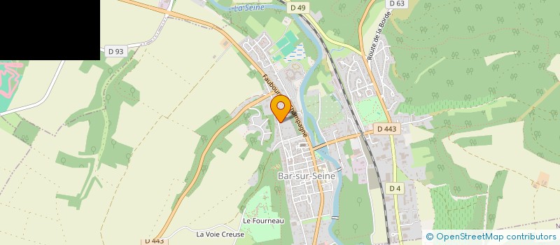 localisation de l'entreprise SCI DU CABINET VETERINAIRE LA HTE SEINE  BAR-SUR-SEINE
