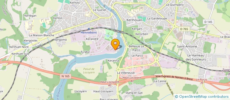 localisation de l'entreprise SCI DU CABOTAGE  HENNEBONT