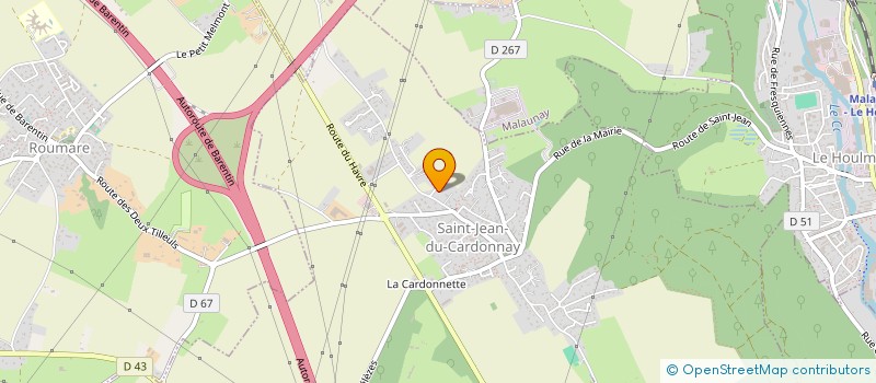 localisation de l'entreprise SCI DU CADRAN  SAINT-JEAN-DU-CARDONNAY