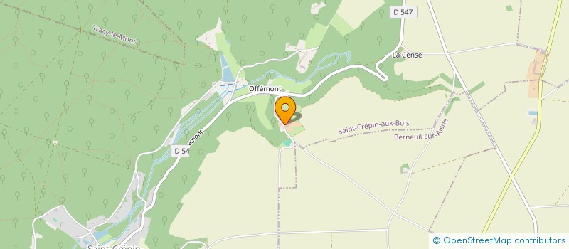 localisation de l'entreprise SCI DU CADRAN  SAINT-CREPIN-AUX-BOIS