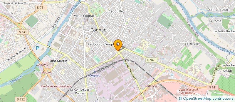 localisation de l'entreprise SCI DU CADRAT  CHATEAUBERNARD