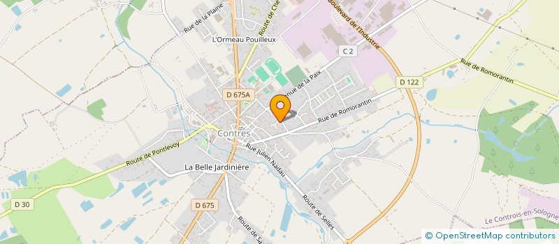 localisation de l'entreprise SCI DU CADUCEE DE CONTRES  LE CONTROIS-EN-SOLOGNE