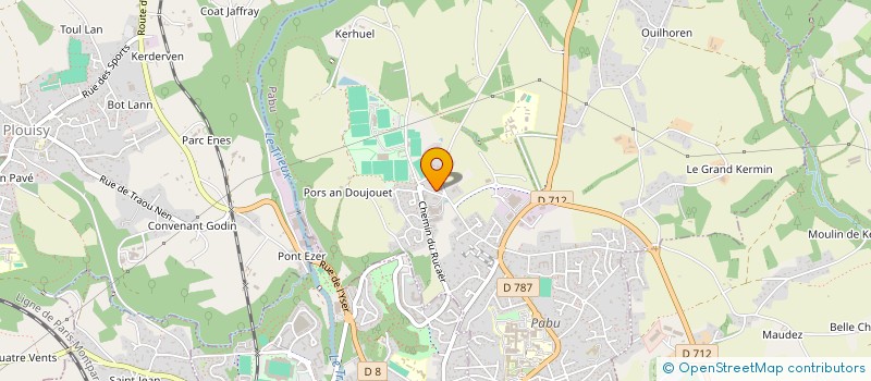 localisation de l'entreprise SCI DU CAER  PABU