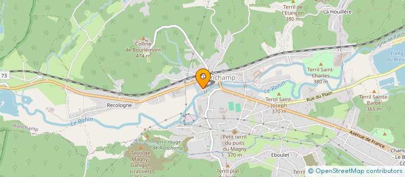 localisation de l'entreprise SCI DU CAFE D'ALSACE  RONCHAMP