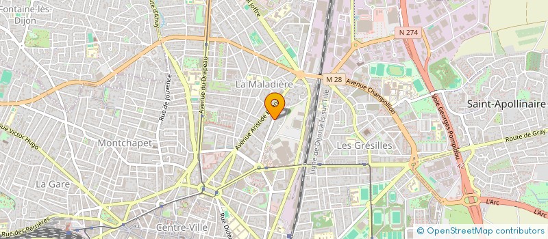 localisation de l'entreprise SCI DU CAFE DARCY à DIJON