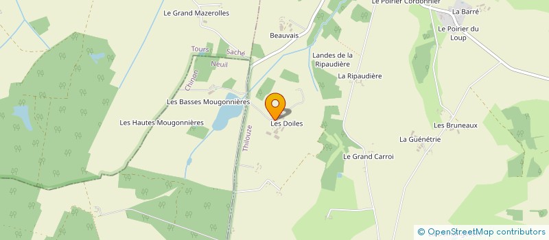 localisation de l'entreprise SCI DU CAFE DE LA GARE à THILOUZE