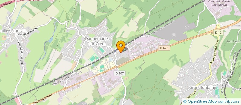 localisation de l'entreprise SCI DU CAFE LA GARE  SAINT-VIT