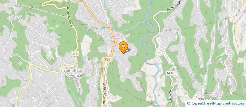 localisation de l'entreprise SCI DU CAGNOSC  VENCE