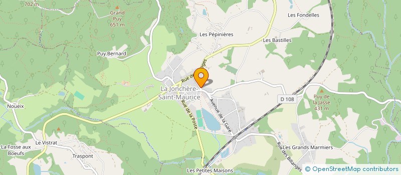 localisation de l'entreprise SCI DU CAIFFA  LA JONCHERE-SAINT-MAURICE