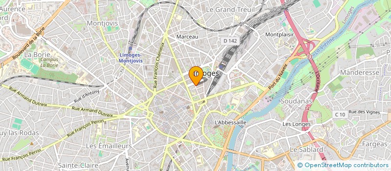 localisation de l'entreprise SCI DU CAILLAUD à LIMOGES