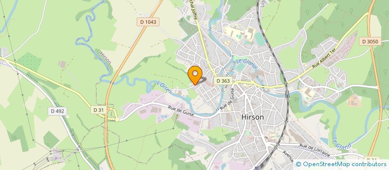 localisation de l'entreprise SCI DU CAILLOU  HIRSON