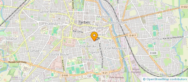 localisation de l'entreprise SCI DU CAILLOU  TARBES