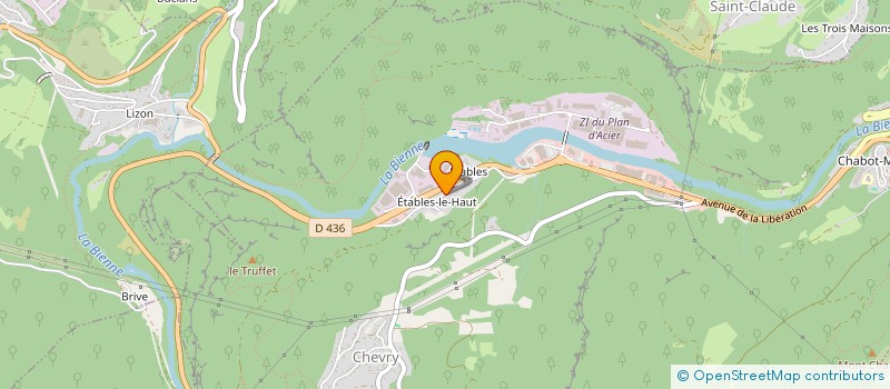 localisation de l'entreprise SCI DU CAILLOU  SAINT-CLAUDE