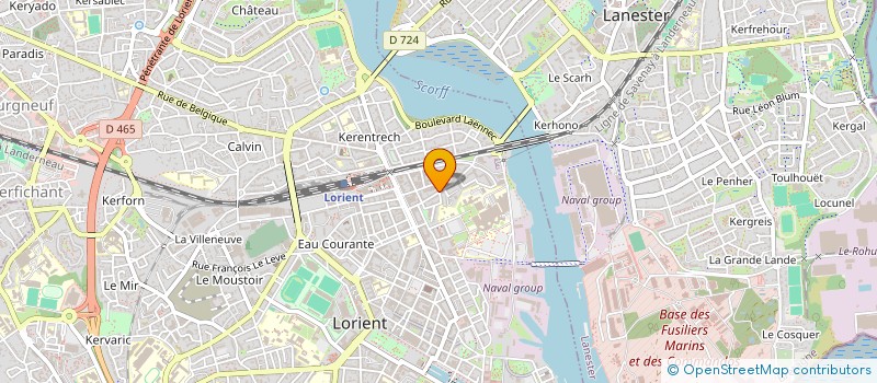 localisation de l'entreprise SCI DU CAILLOU  LORIENT