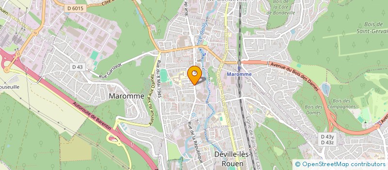 localisation de l'entreprise SCI DU CAILLY  MAROMME